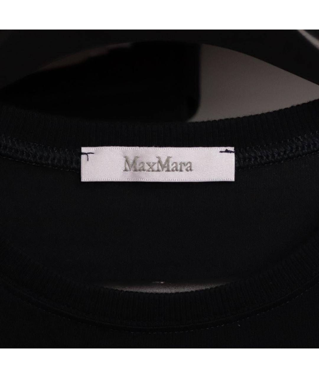 MAX MARA Черная футболка, фото 3