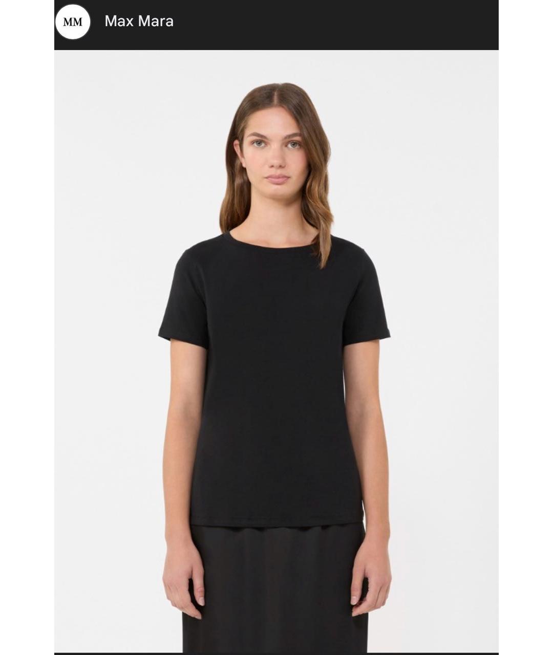 MAX MARA Черная футболка, фото 5