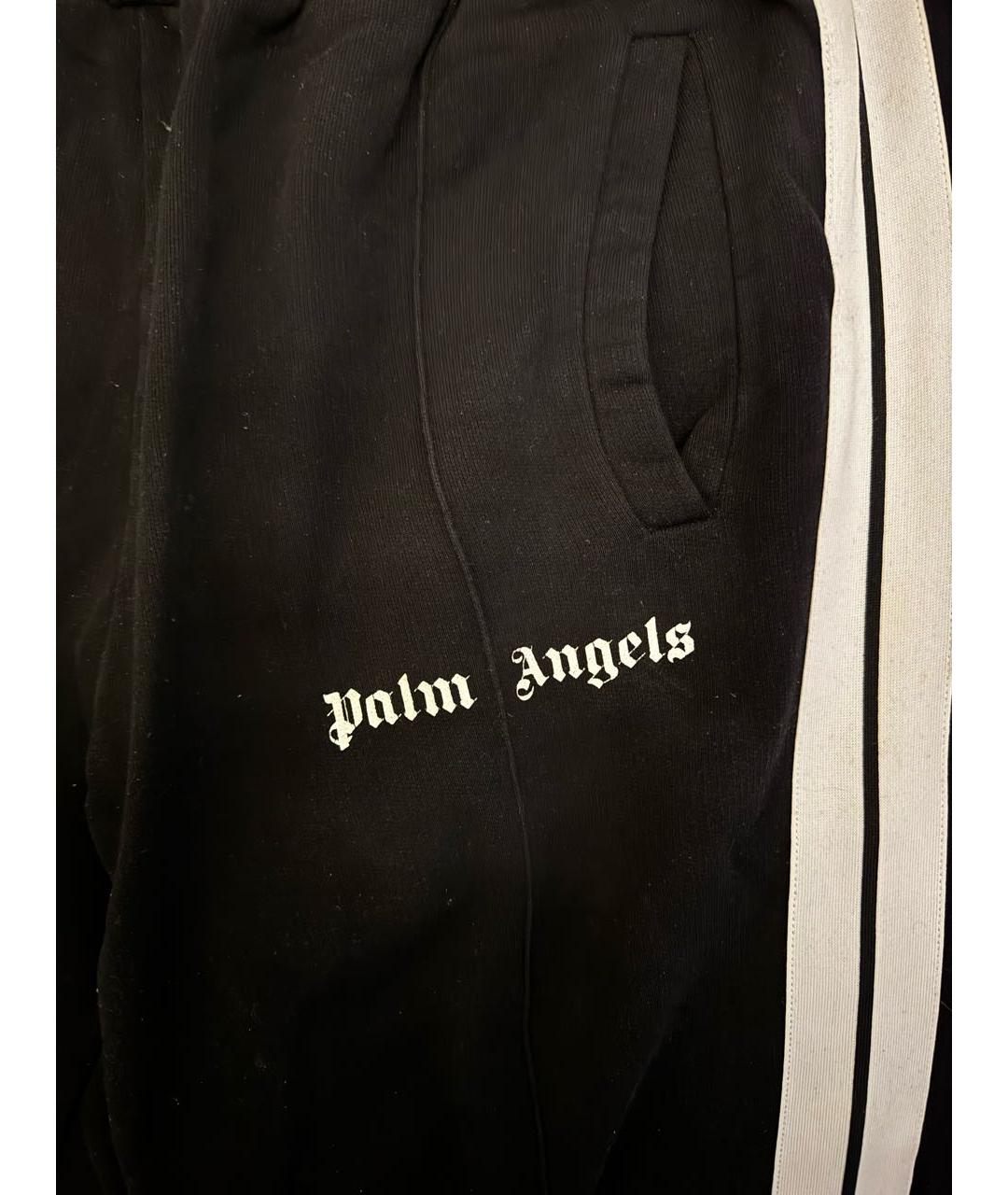 PALM ANGELS Черные хлопковые повседневные брюки, фото 4