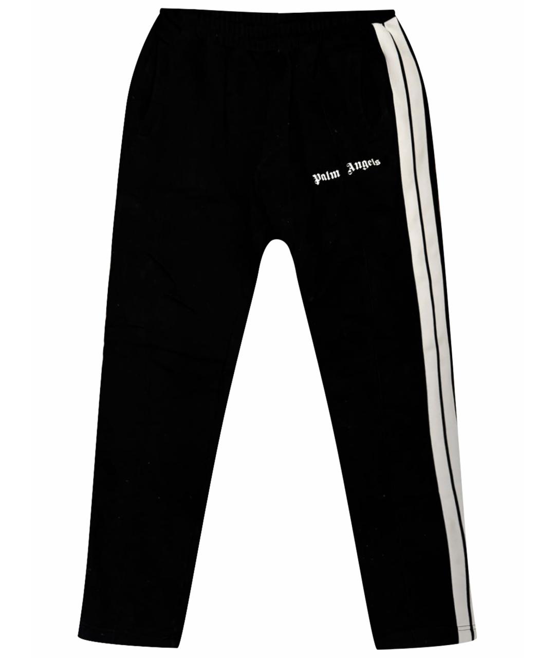 PALM ANGELS Черные хлопковые повседневные брюки, фото 1