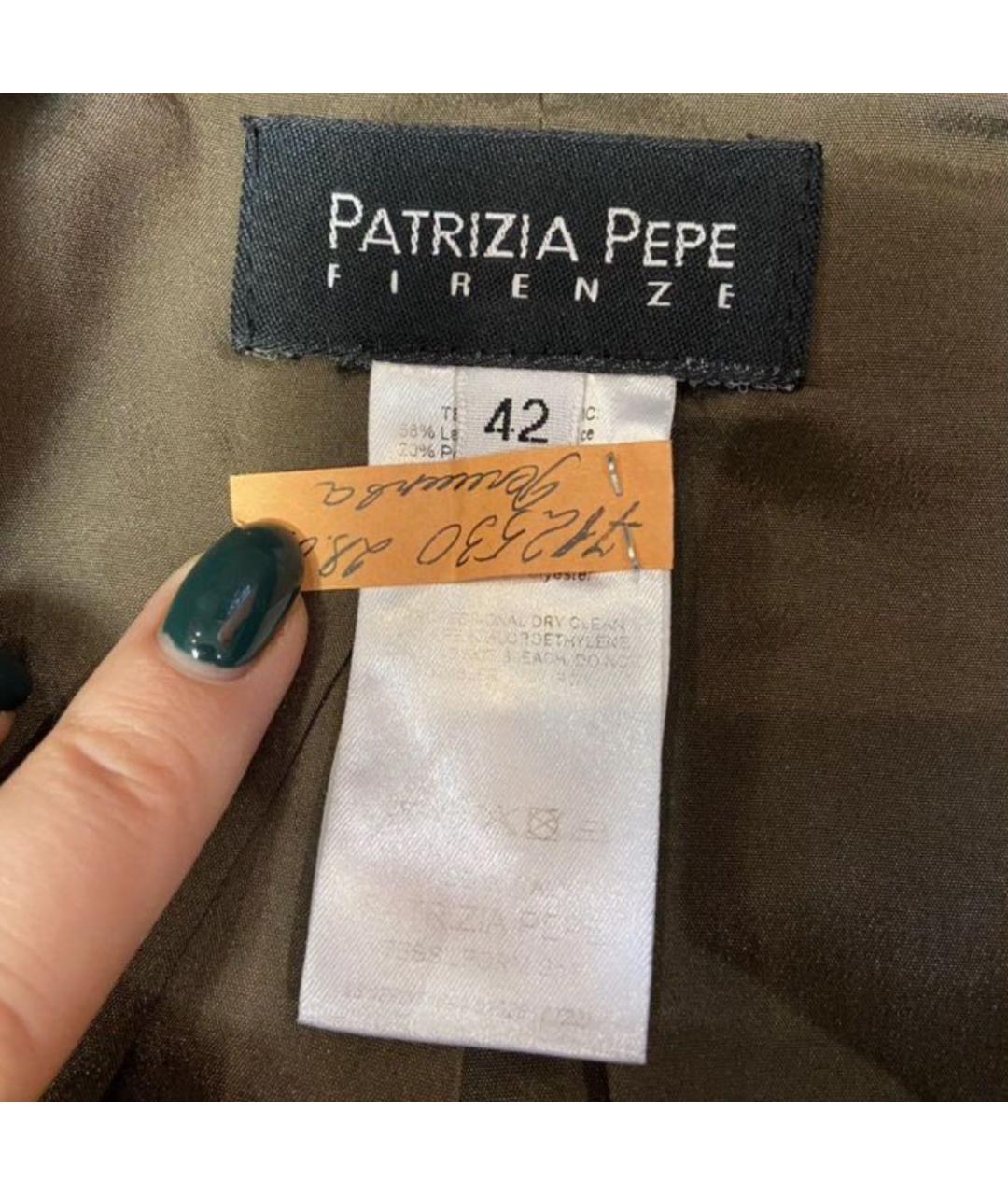 PATRIZIA PEPE Серый шерстяной жакет/пиджак, фото 4