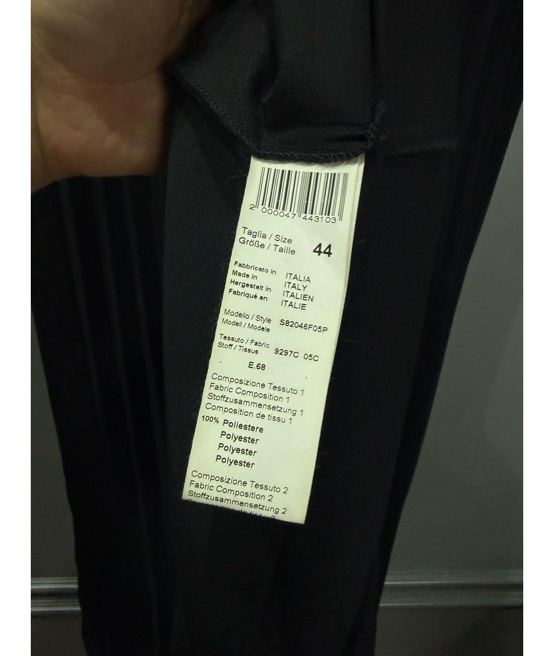 PESERICO Черное полиэстеровое повседневное платье, фото 5