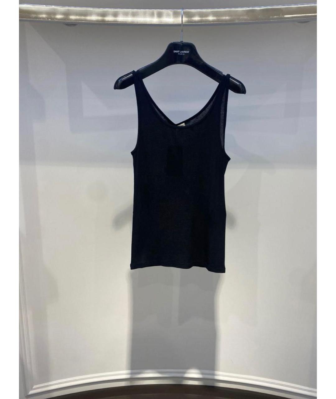 SAINT LAURENT Черная майка, фото 8