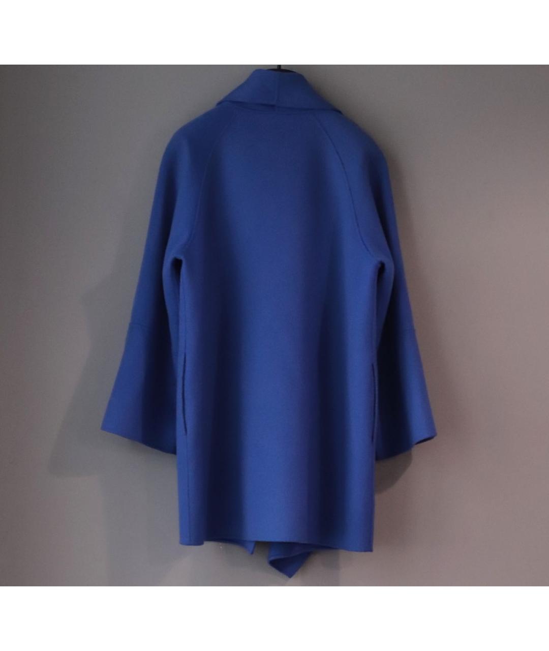 ARMANI COLLEZIONI Синее кашемировое пальто, фото 2