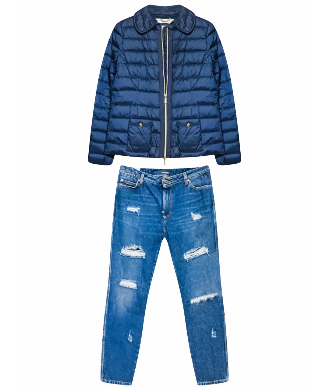 ERMANNO SCERVINO Синий хлопковый костюм с брюками, фото 1