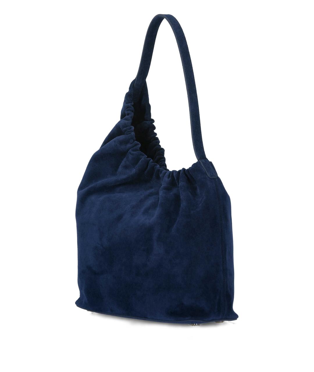 AESTHER EKME Темно-синяя замшевая сумка тоут, фото 2