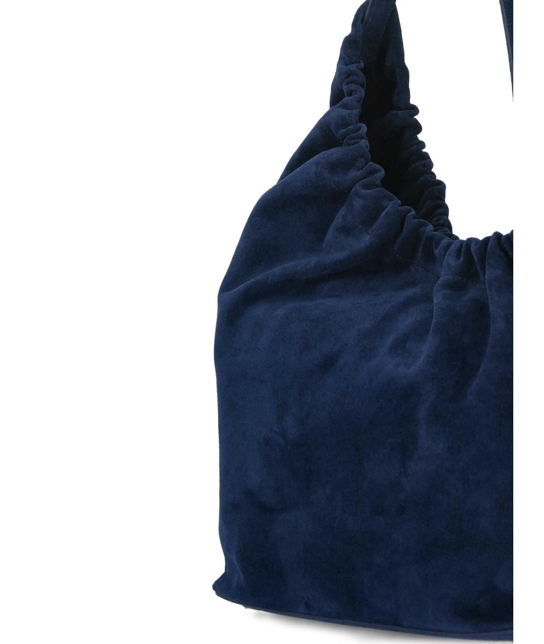AESTHER EKME Темно-синяя замшевая сумка тоут, фото 4