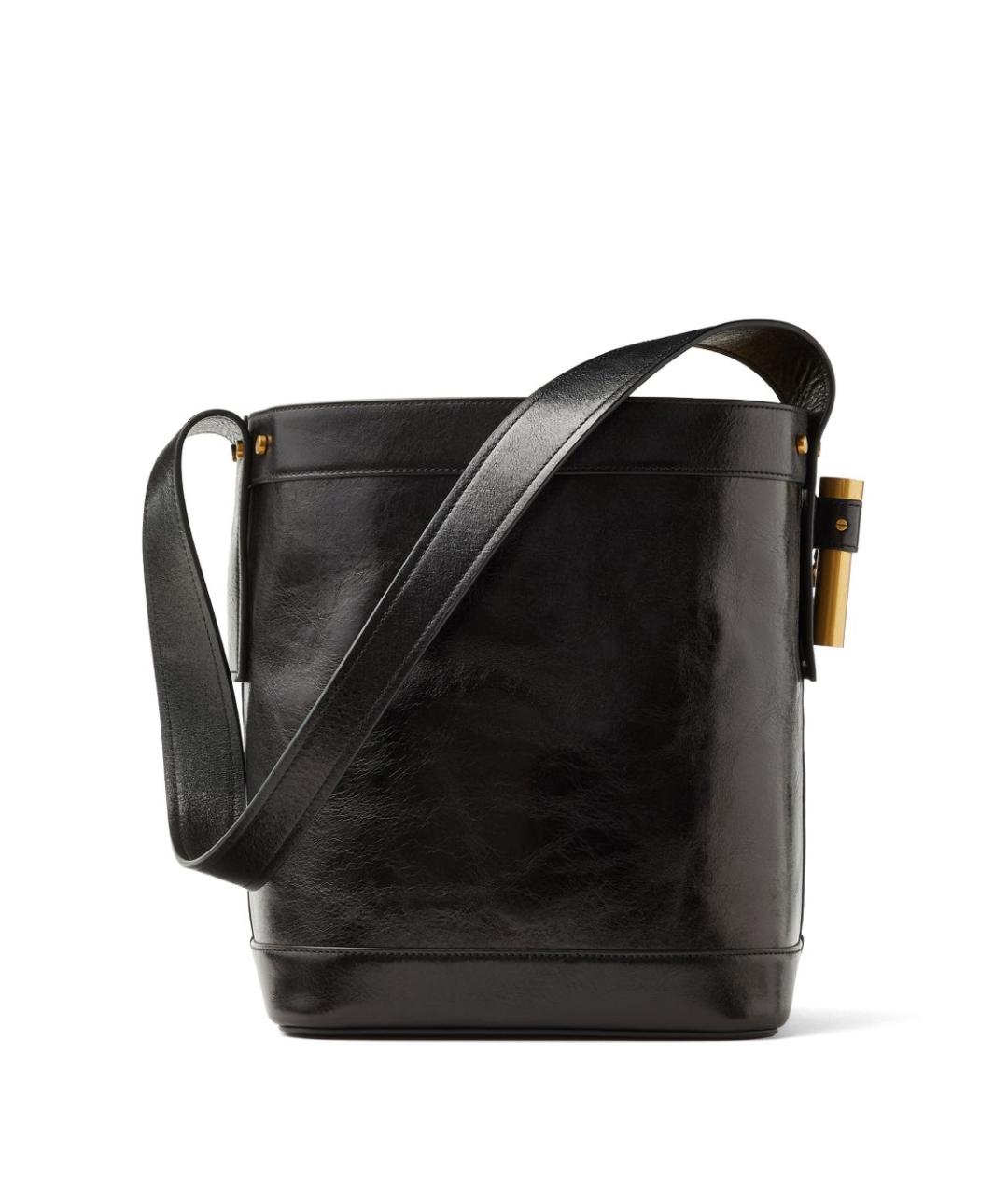 VERSACE Черная кожаная сумка через плечо, фото 3