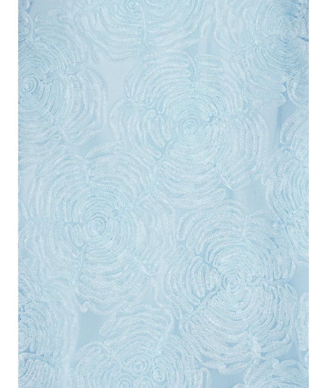 ROTATE Голубое полиэстеровое повседневное платье, фото 2