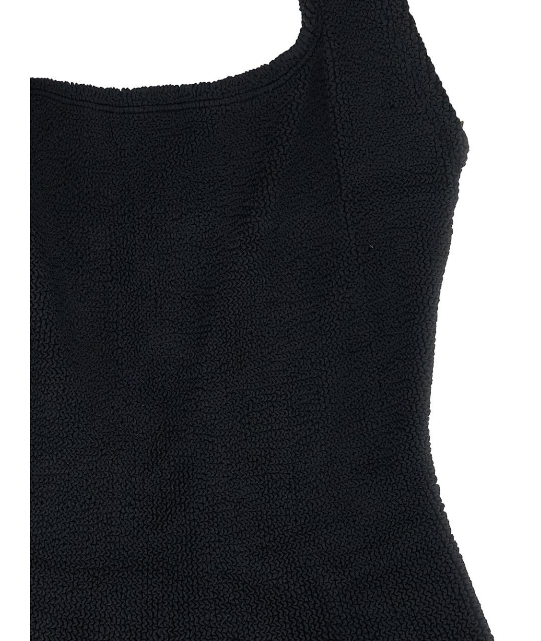 HUNZA G Черный полиамидовый купальник, фото 2