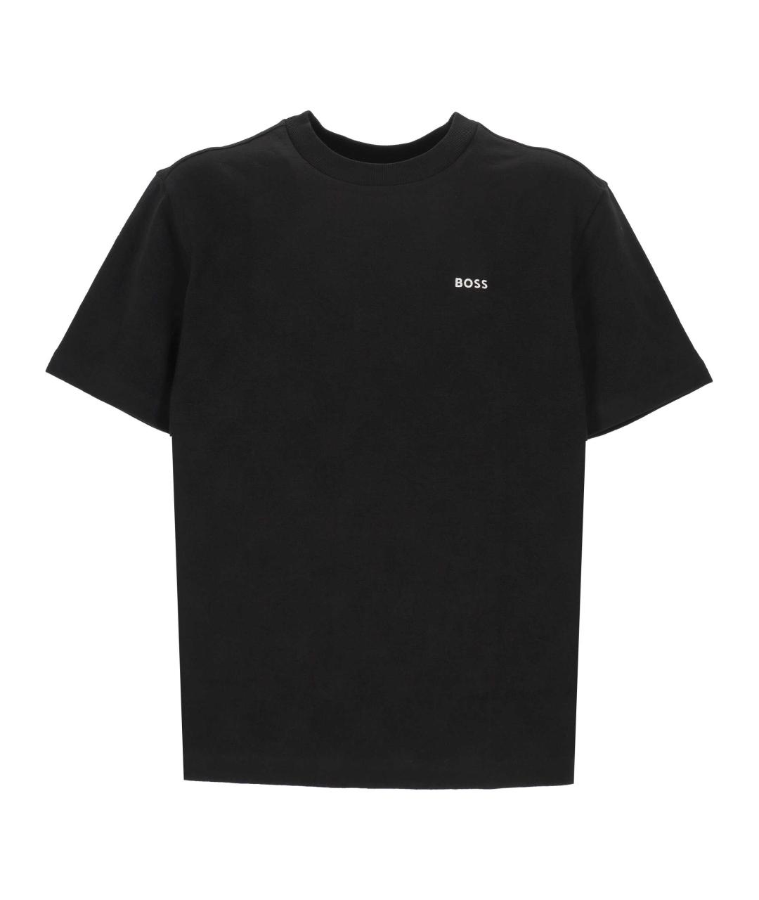 HUGO BOSS Черная хлопковая футболка, фото 1