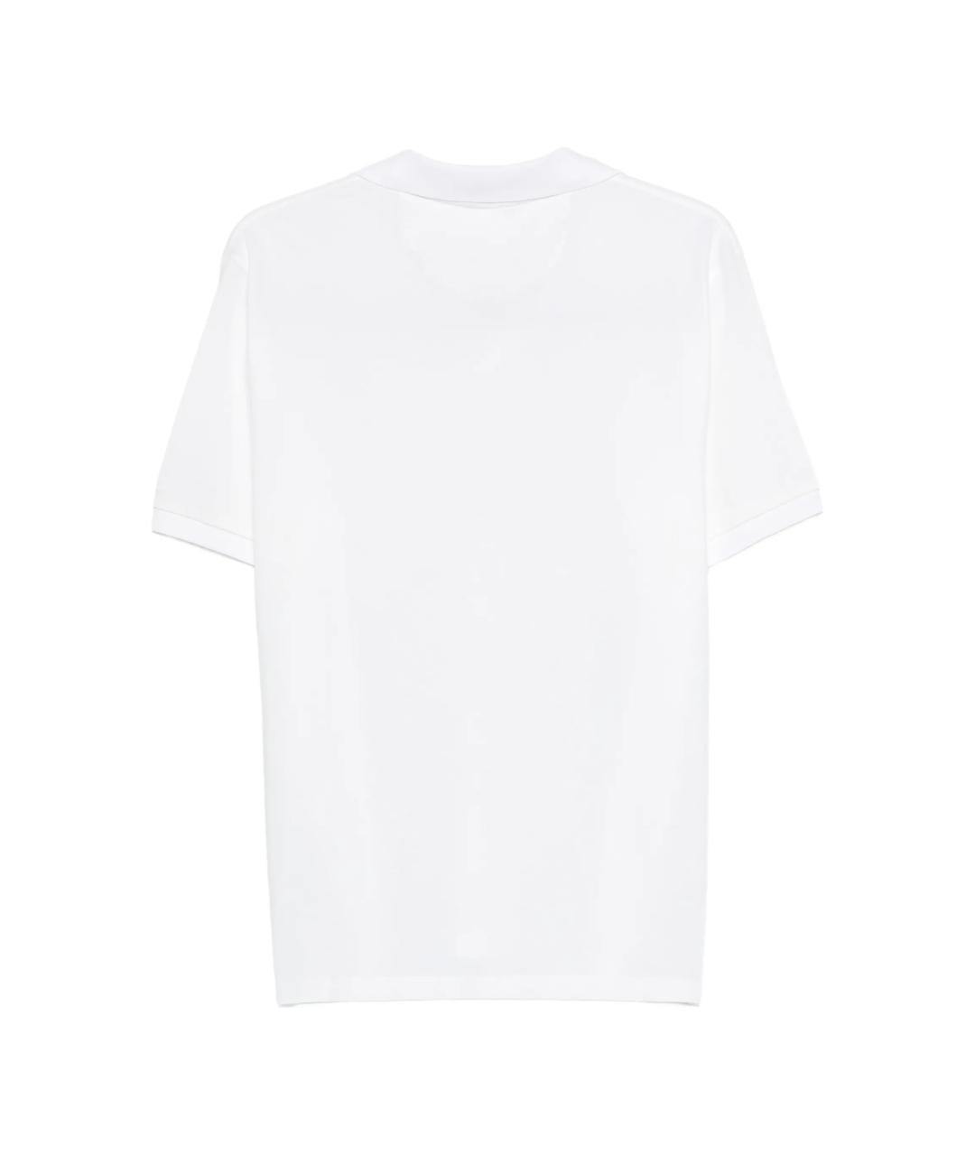 MC2 SAINT BARTH Белое хлопковое поло с коротким рукавом, фото 3