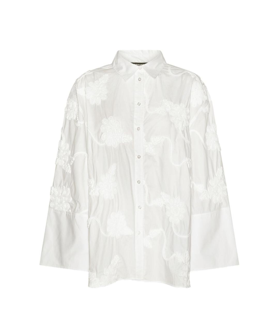 ROTATE Белая хлопковая рубашка, фото 1