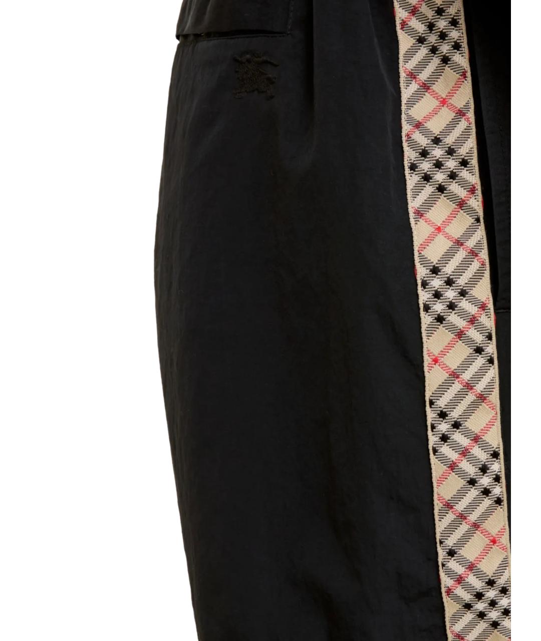 BURBERRY Черные полиамидовые шорты, фото 3