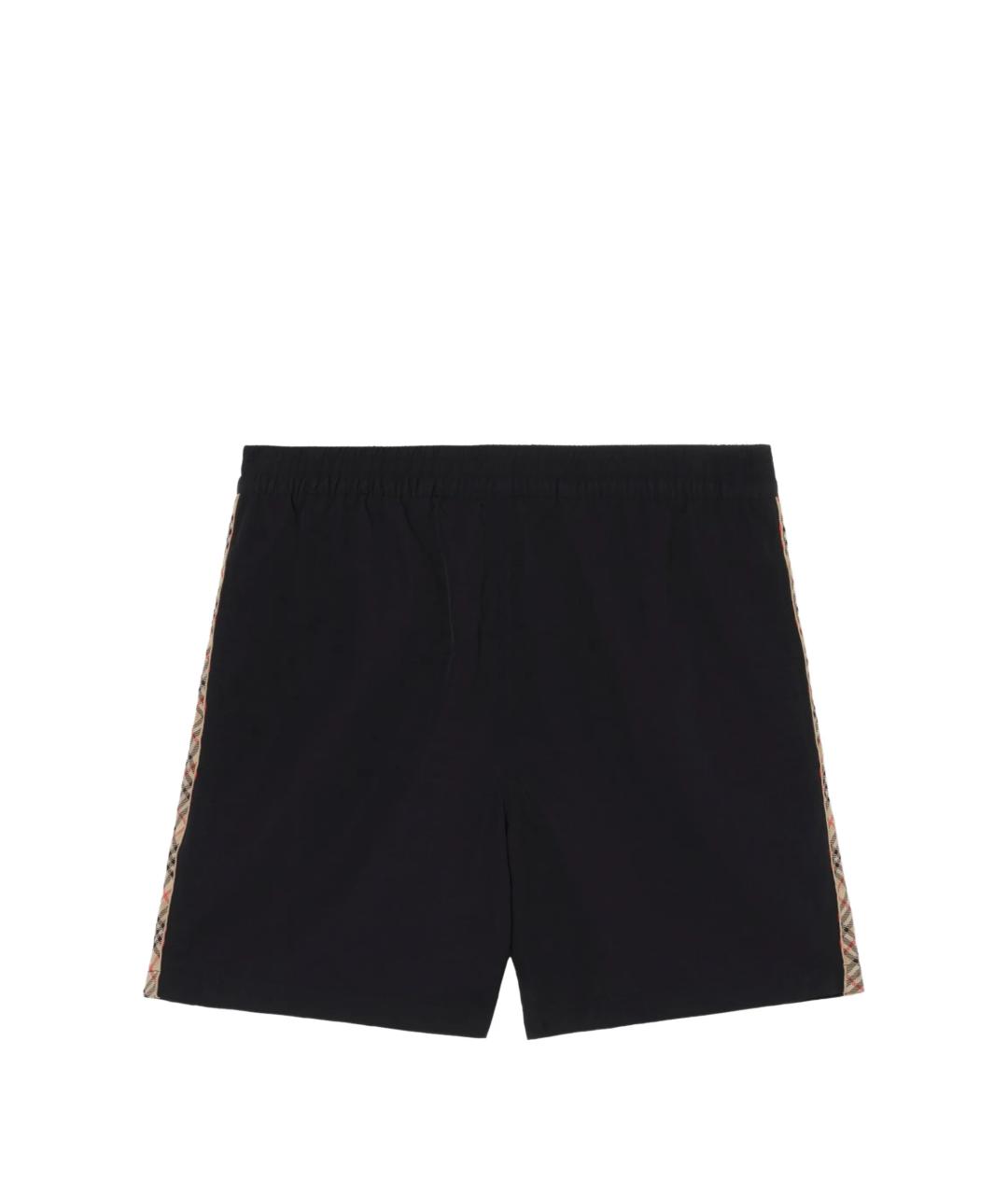 BURBERRY Черные полиамидовые шорты, фото 1