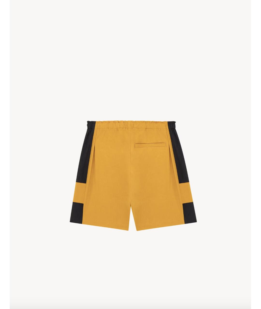 SAINT LAURENT Желтые хлопковые шорты, фото 4