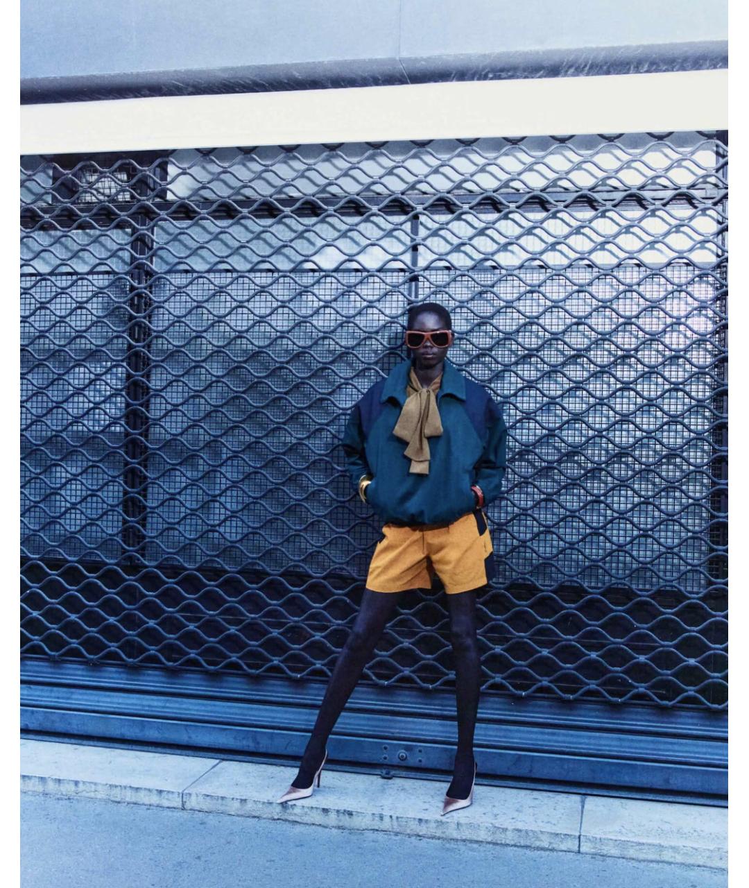 SAINT LAURENT Желтые хлопковые шорты, фото 3