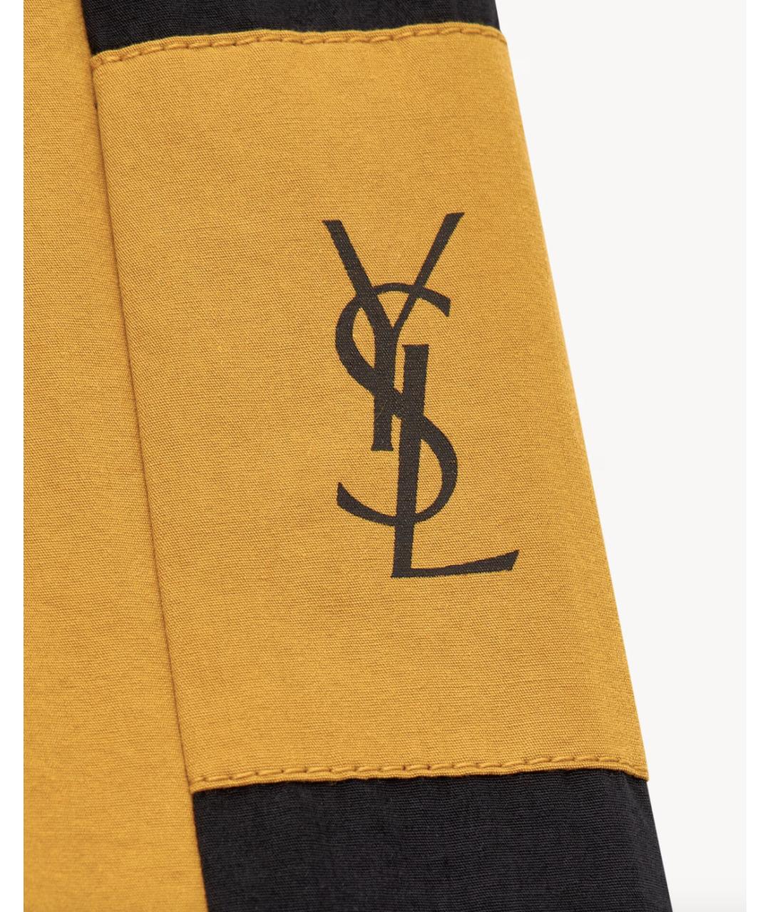 SAINT LAURENT Желтые хлопковые шорты, фото 5