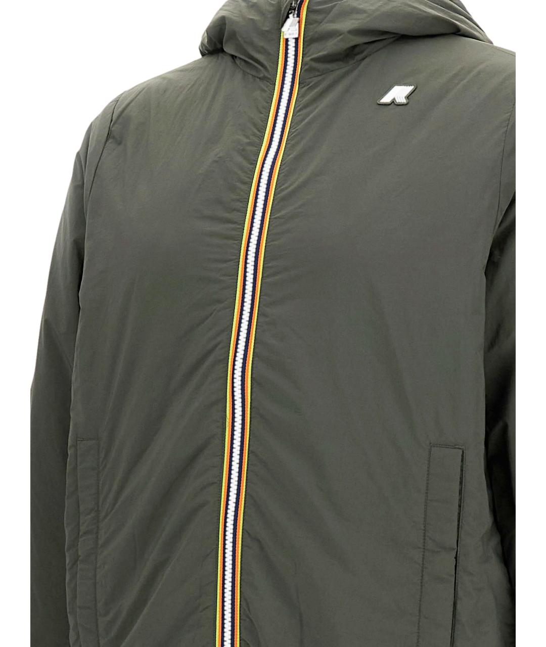 K-WAY Хаки полиамидовая куртка, фото 2