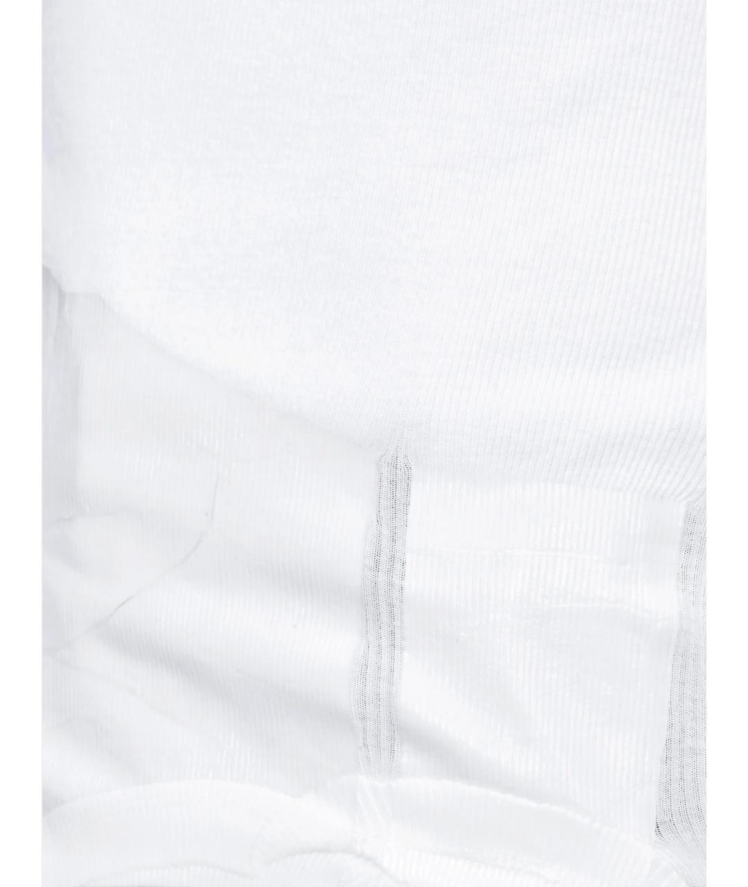 MAISON MARGIELA Белая хлопковая майка, фото 4