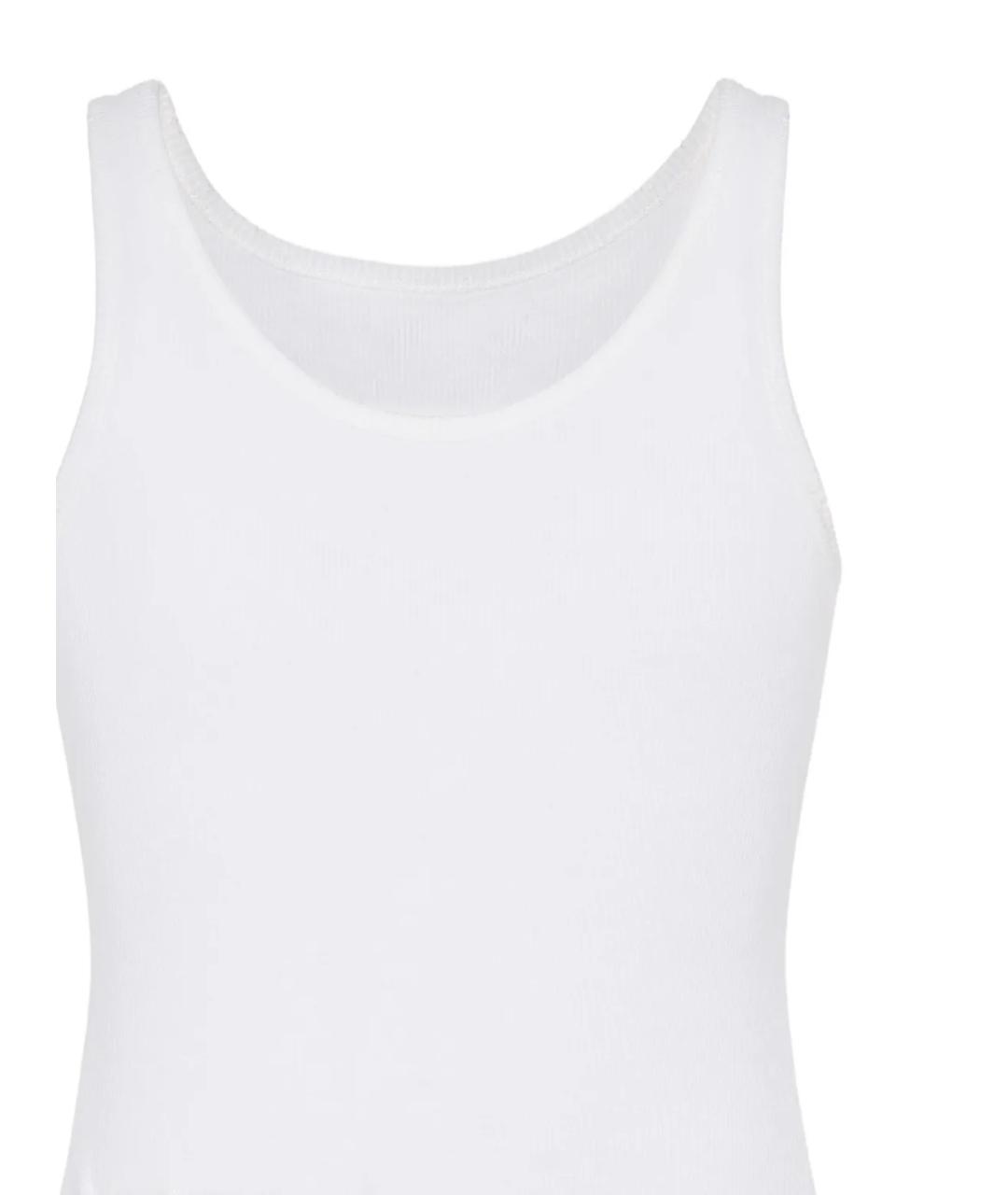 MAISON MARGIELA Белая хлопковая майка, фото 2