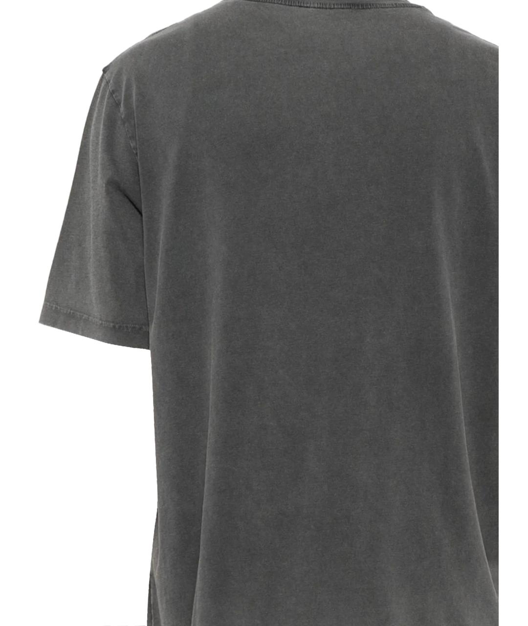 MAISON KITSUNE Черная хлопковая футболка, фото 3