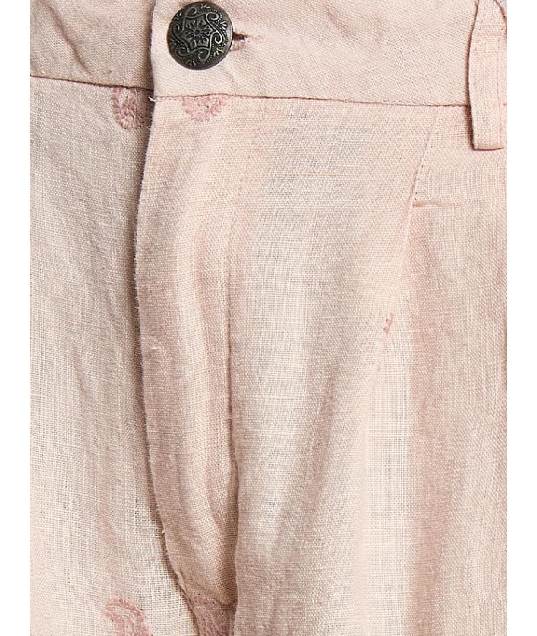 MAISON HOTEL Розовые хлопковые прямые брюки, фото 2