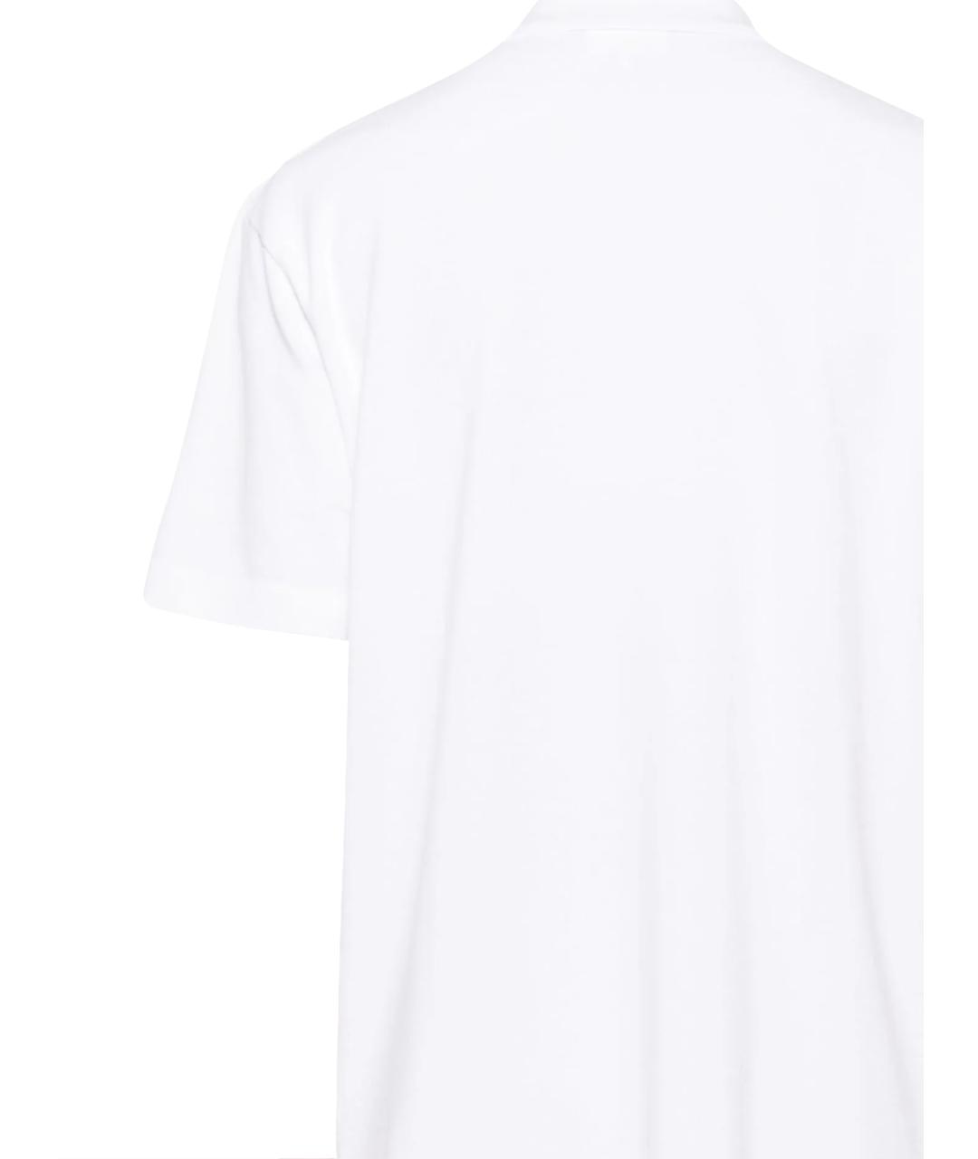 MAISON KITSUNE Белое хлопковое поло с коротким рукавом, фото 3
