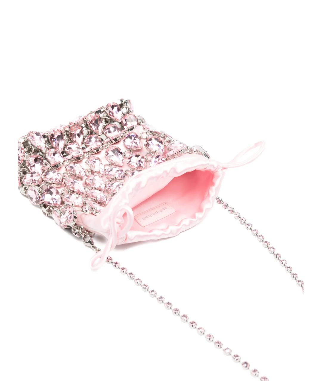SELF-PORTRAIT Розовая сумка через плечо, фото 3
