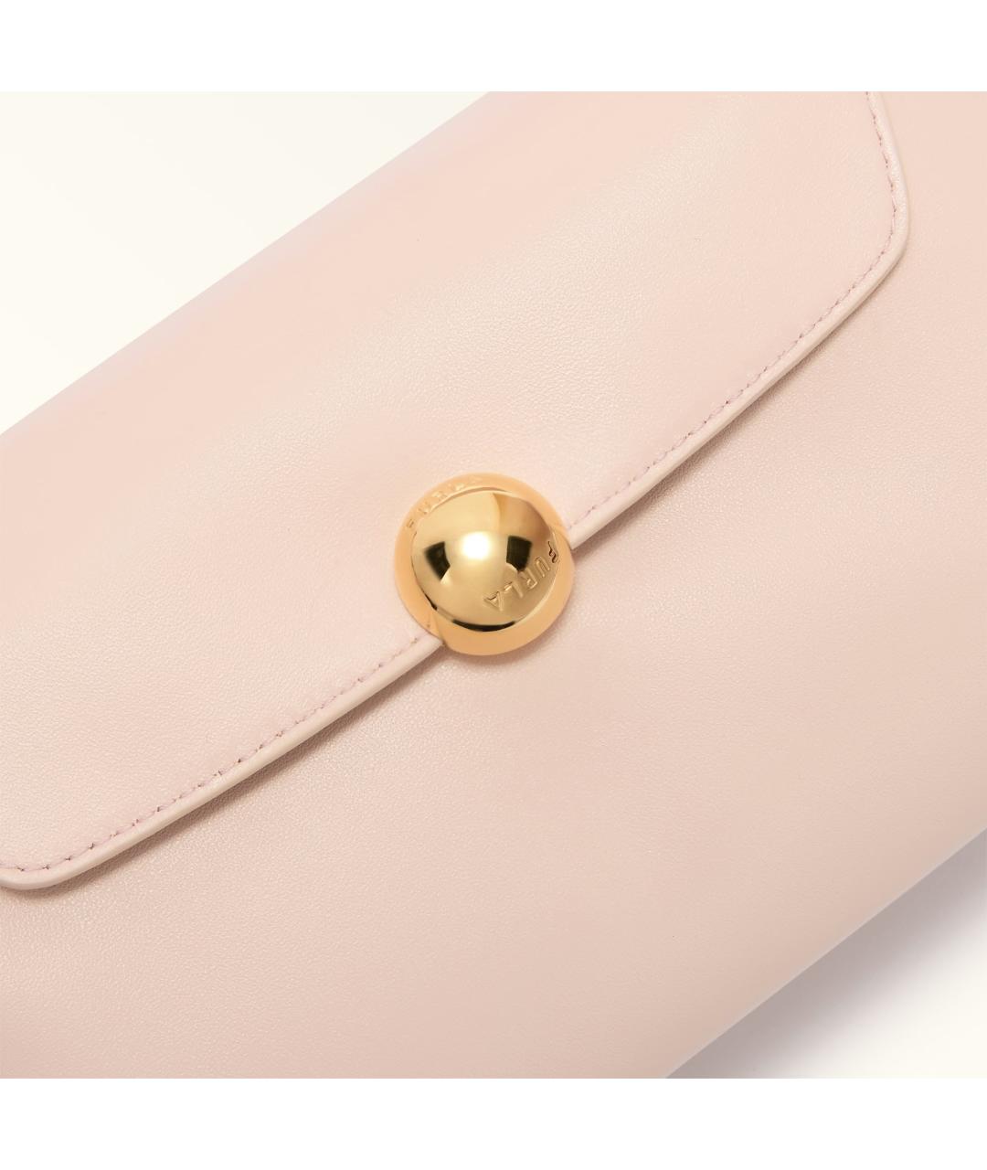 FURLA Бежевая кожаная сумка через плечо, фото 3