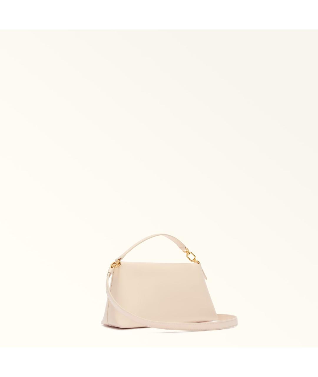 FURLA Бежевая кожаная сумка через плечо, фото 2