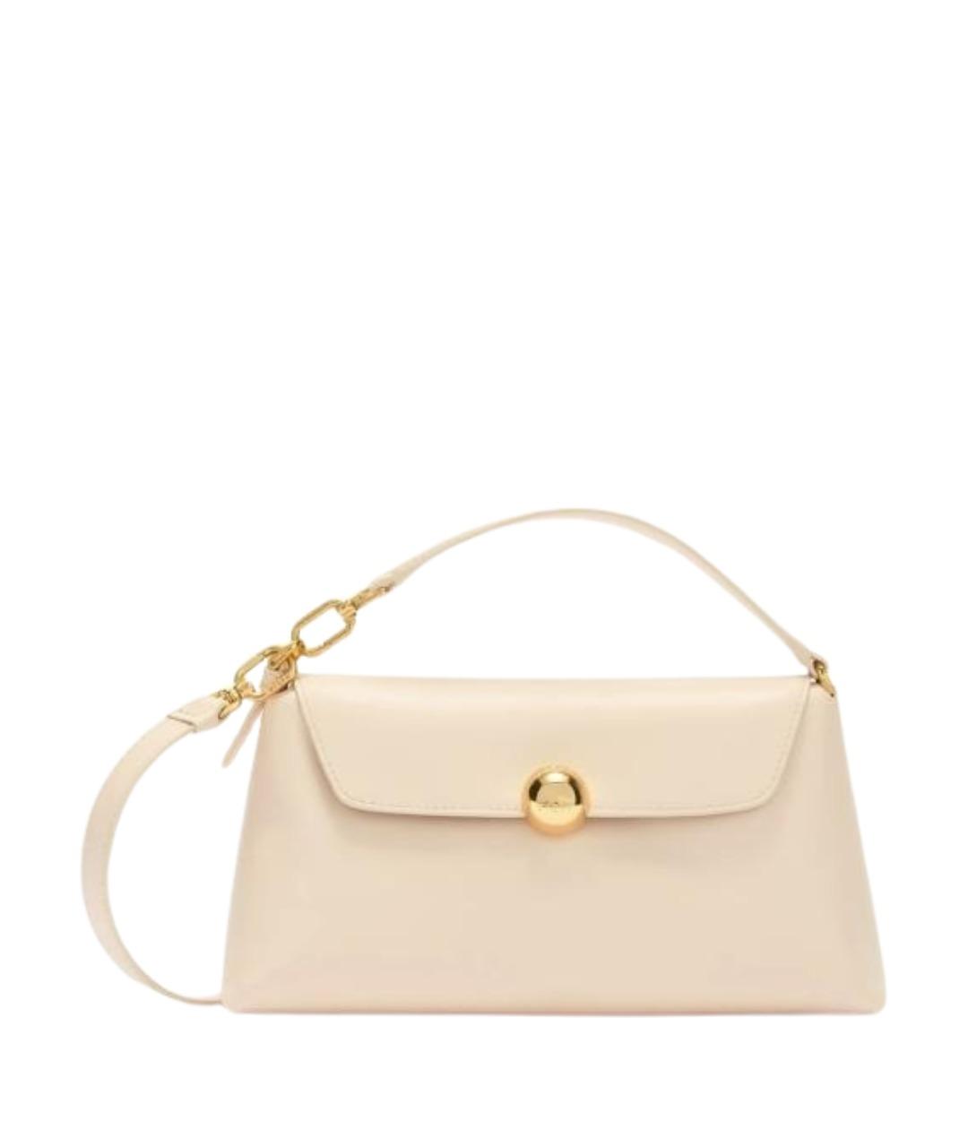 FURLA Бежевая кожаная сумка через плечо, фото 1