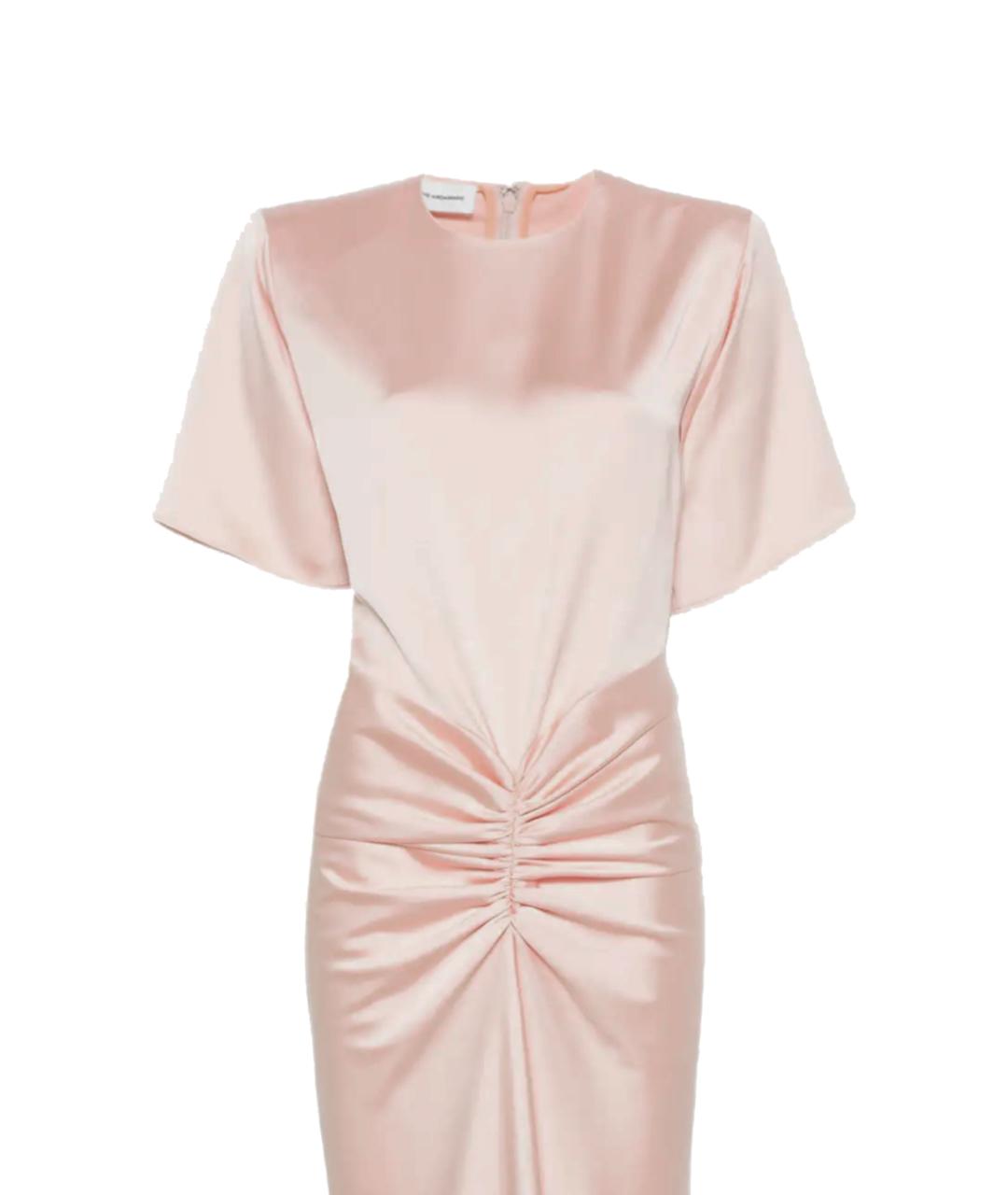 THE ANDAMANE Розовое полиэстеровое вечернее платье, фото 2