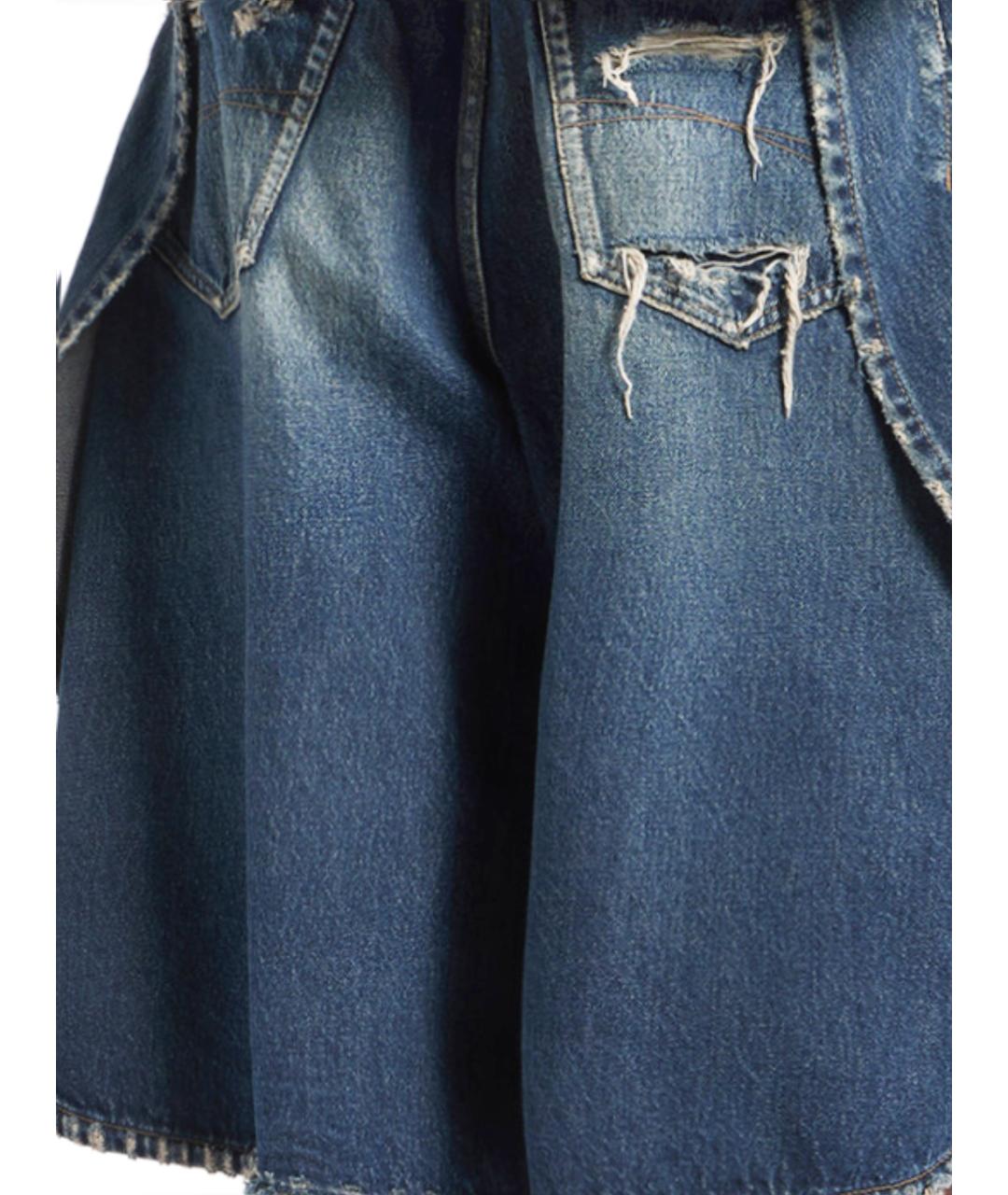 BALENCIAGA Синие хлопковые шорты, фото 3