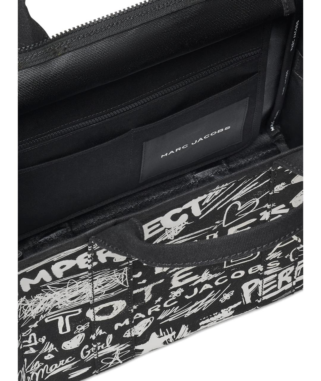 MARC JACOBS Черная тканевая сумка тоут, фото 2
