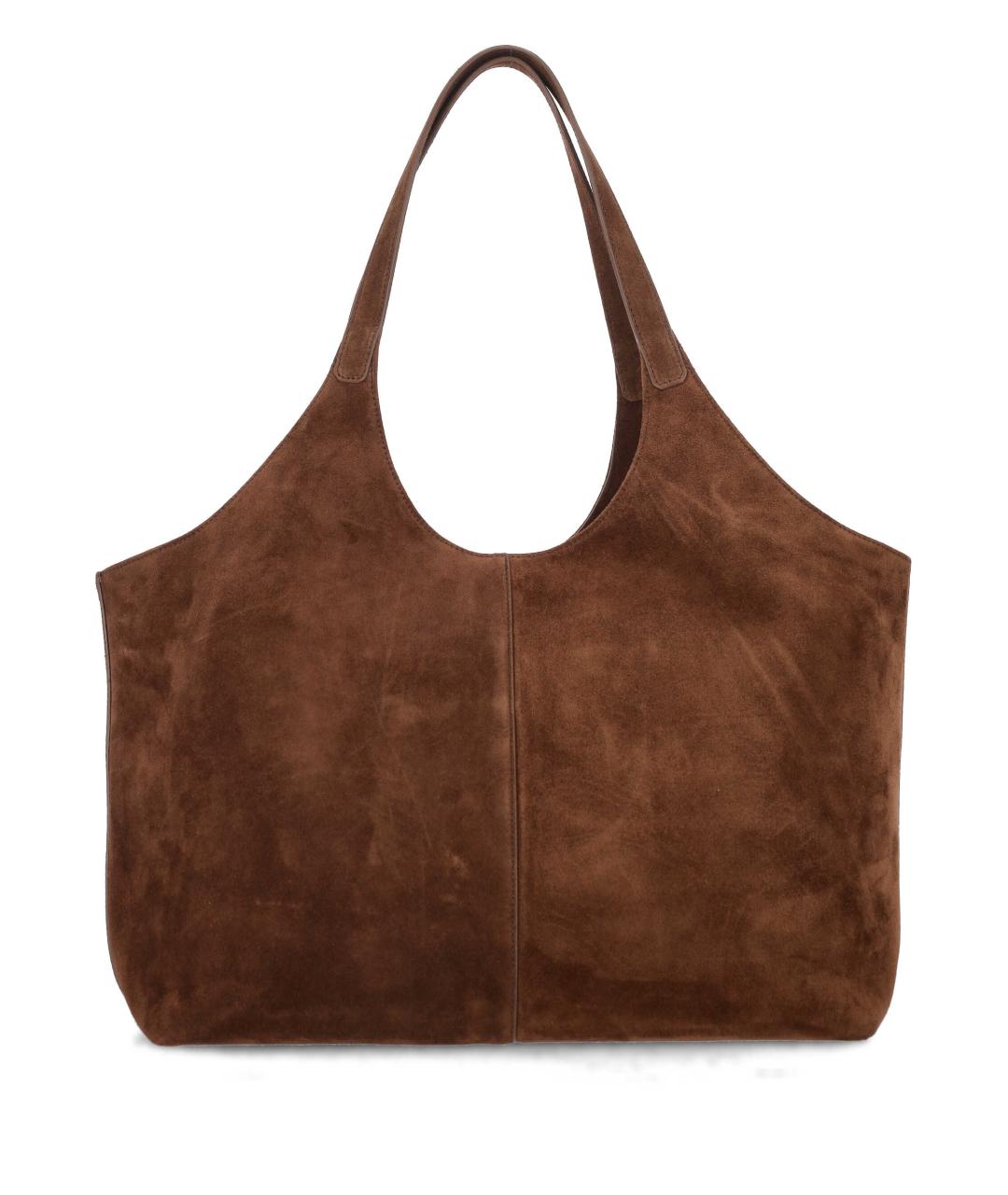AESTHER EKME Коричневая замшевая сумка тоут, фото 3