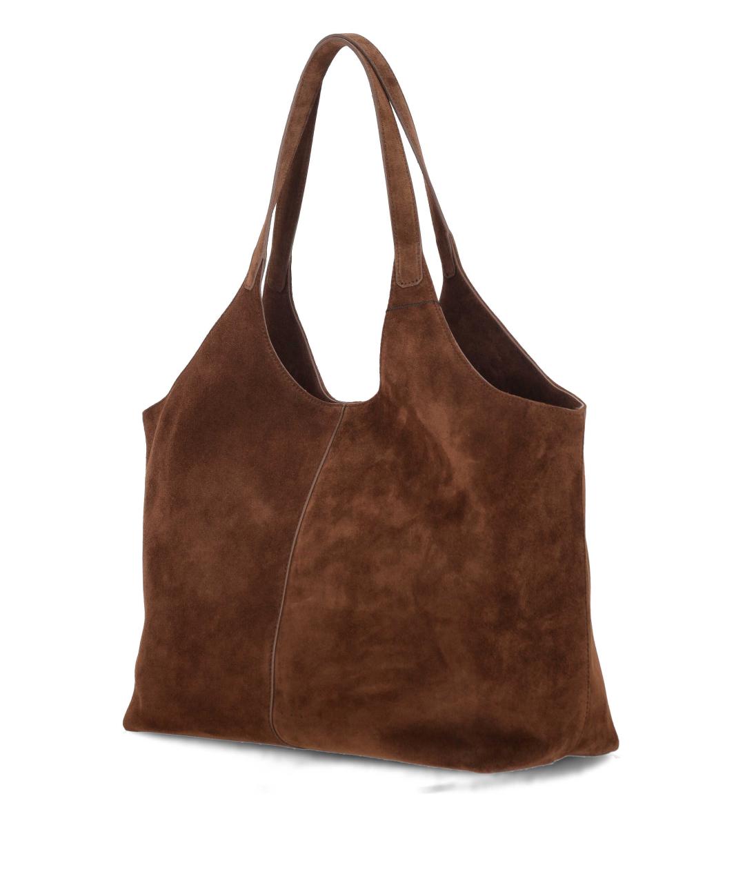 AESTHER EKME Коричневая замшевая сумка тоут, фото 2
