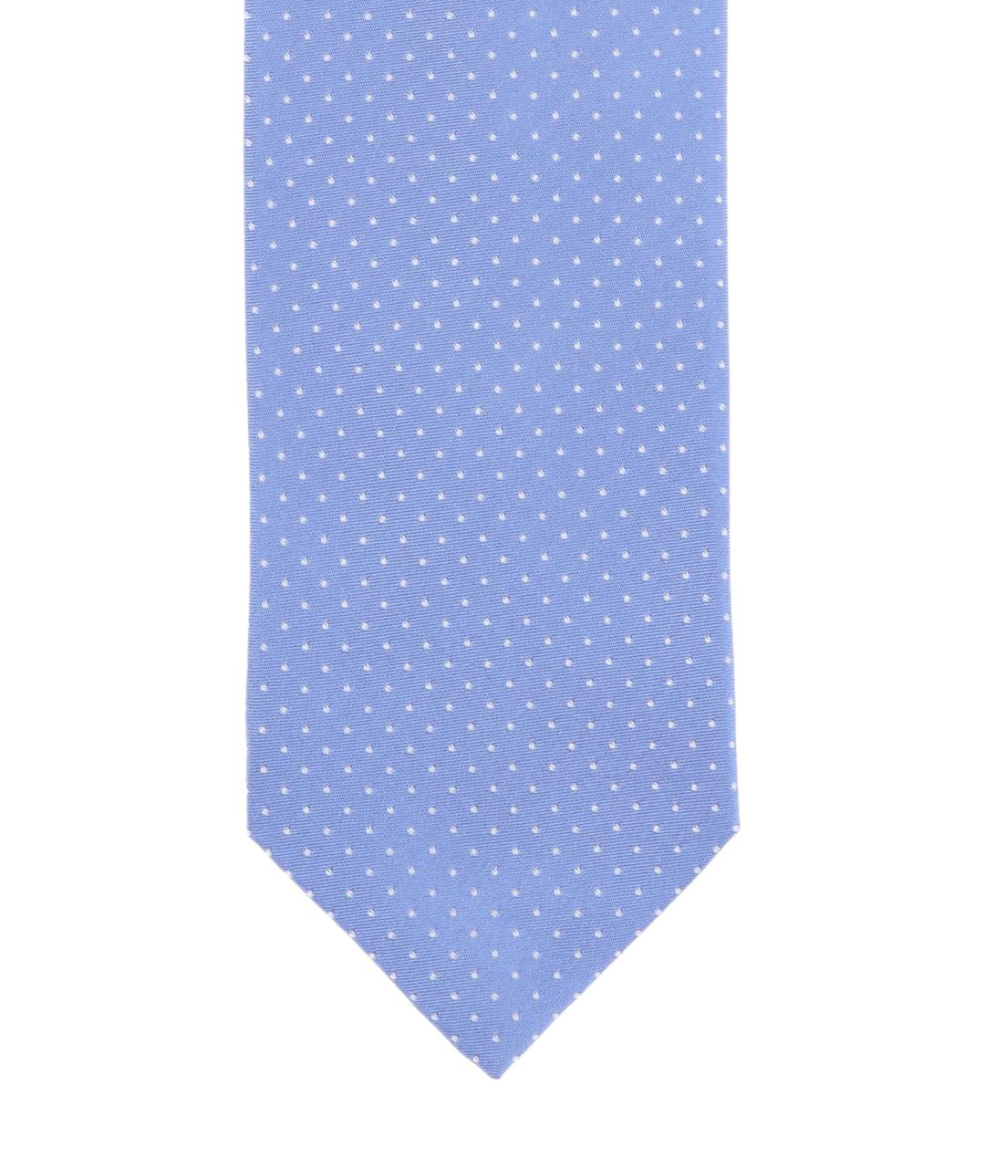 BARBA Голубой шелковый галстук, фото 2