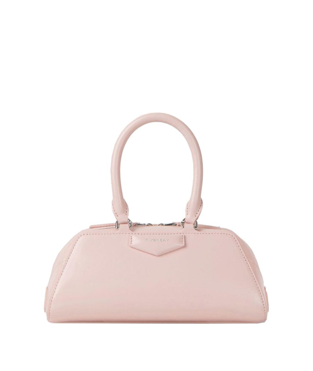 GIVENCHY Розовая кожаная сумка с короткими ручками, фото 1