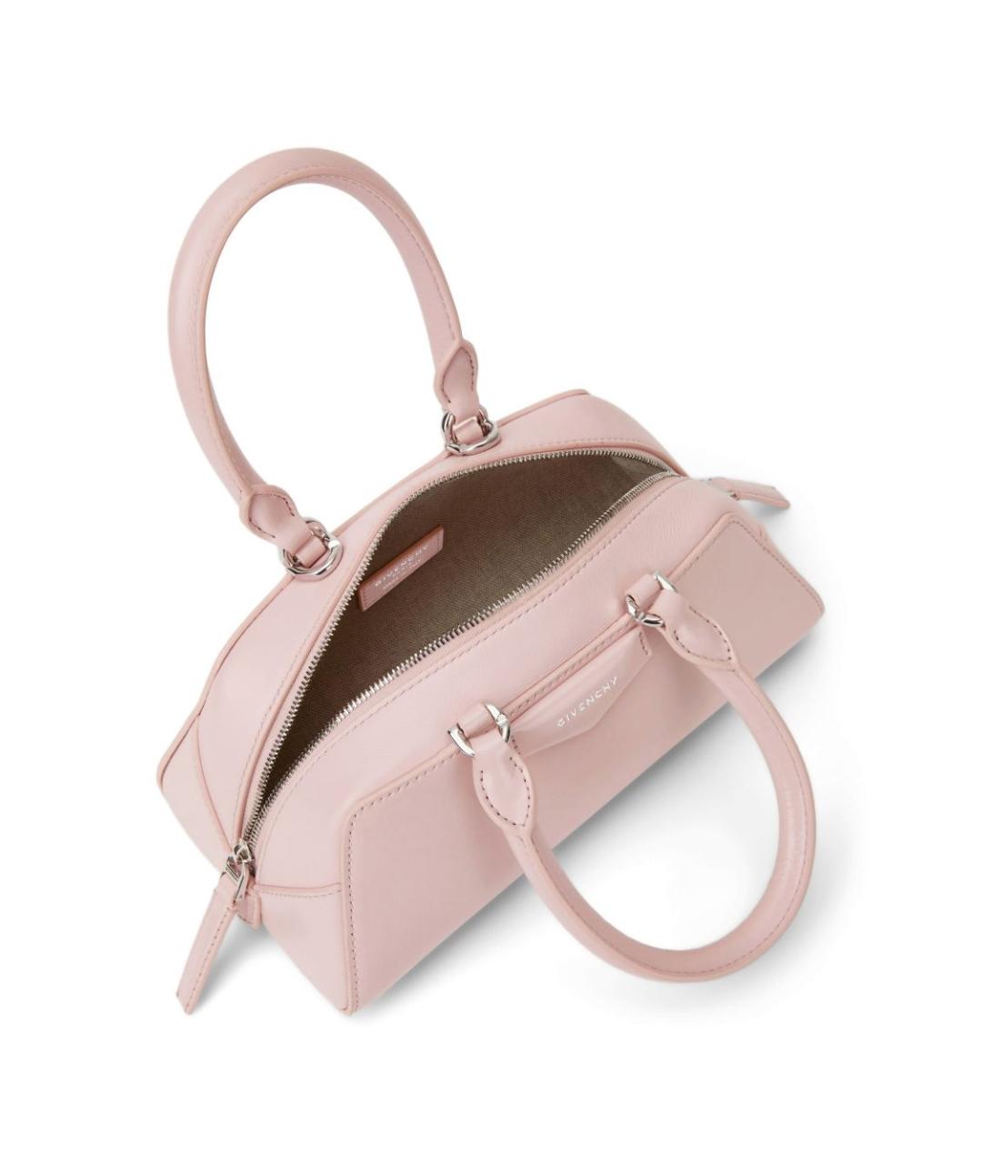 GIVENCHY Розовая кожаная сумка с короткими ручками, фото 2