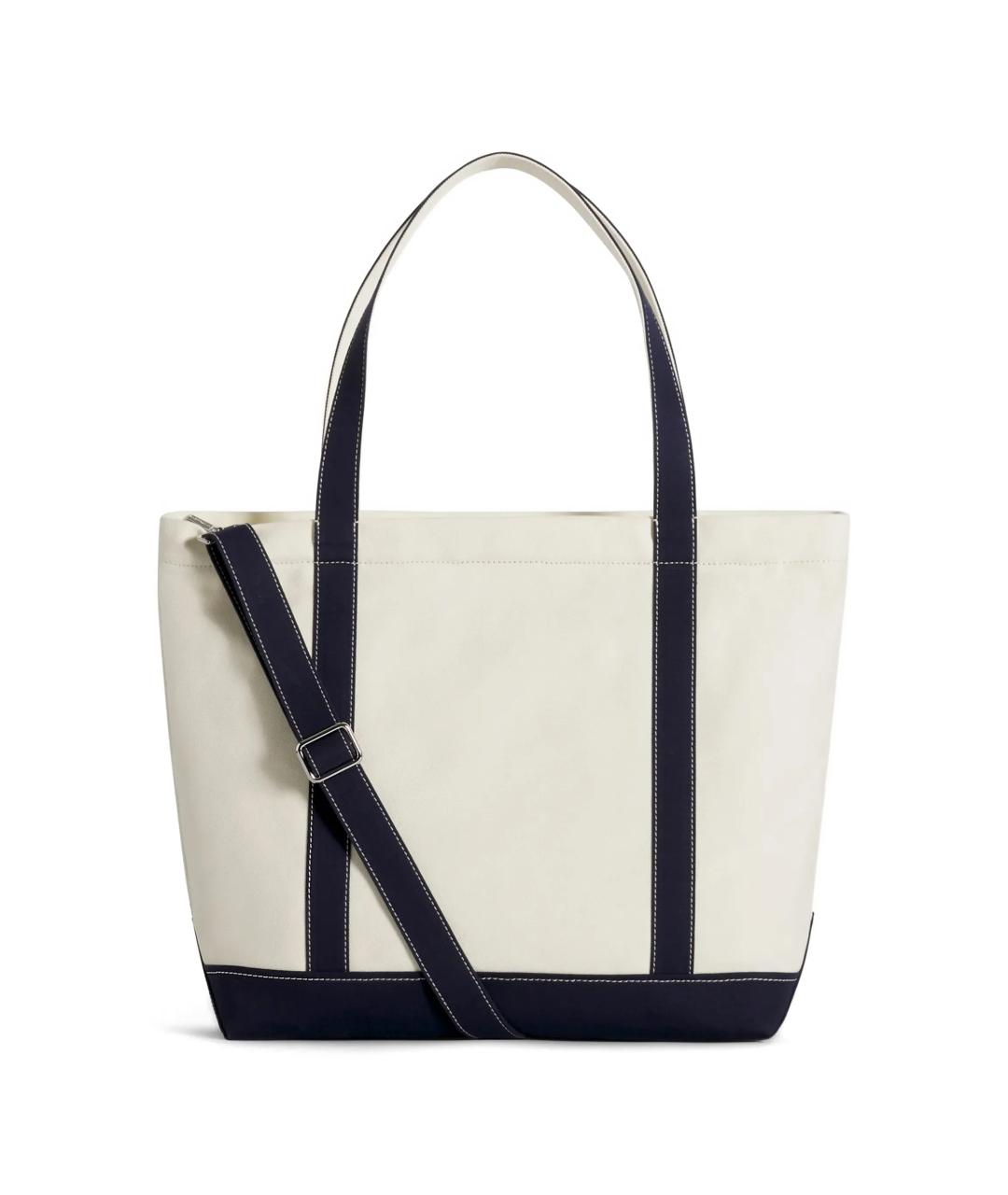 MAISON KITSUNE Белая тканевая сумка тоут, фото 3