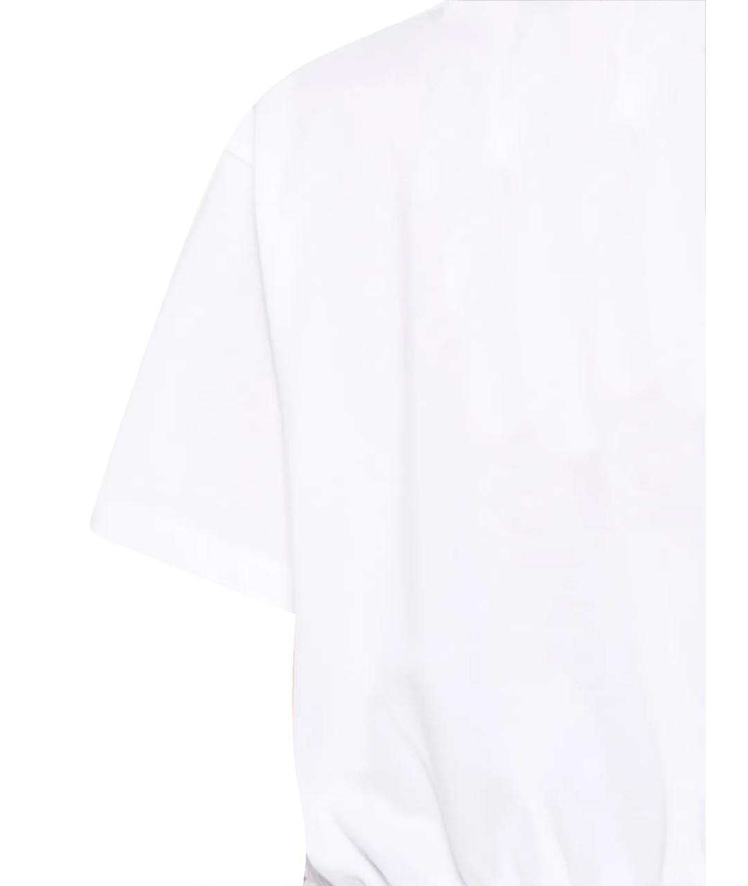 MONCLER Белая хлопковая футболка, фото 3