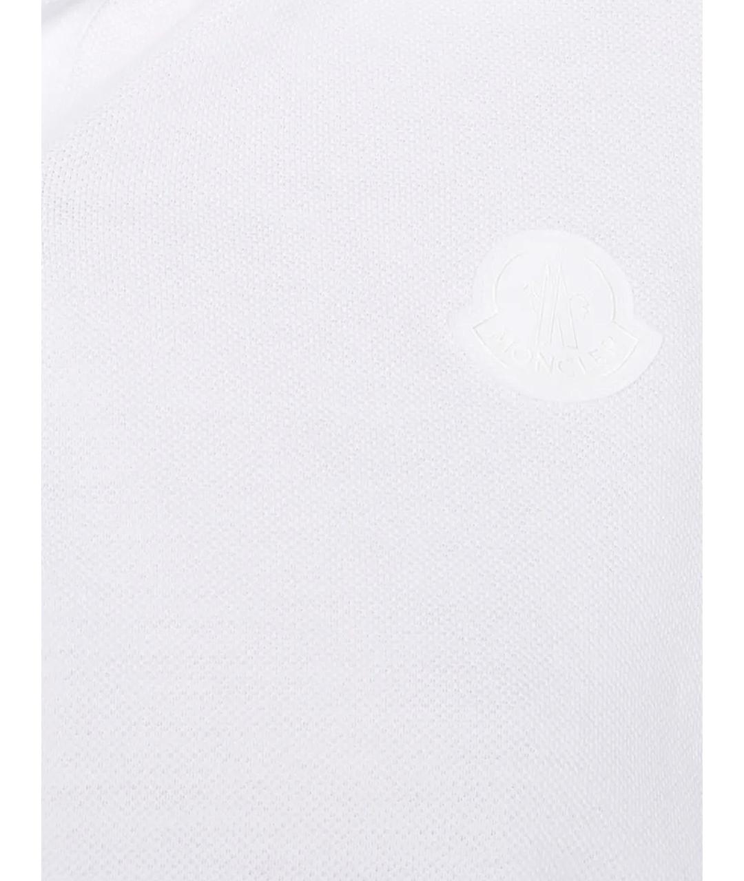 MONCLER Белая хлопковая футболка, фото 2
