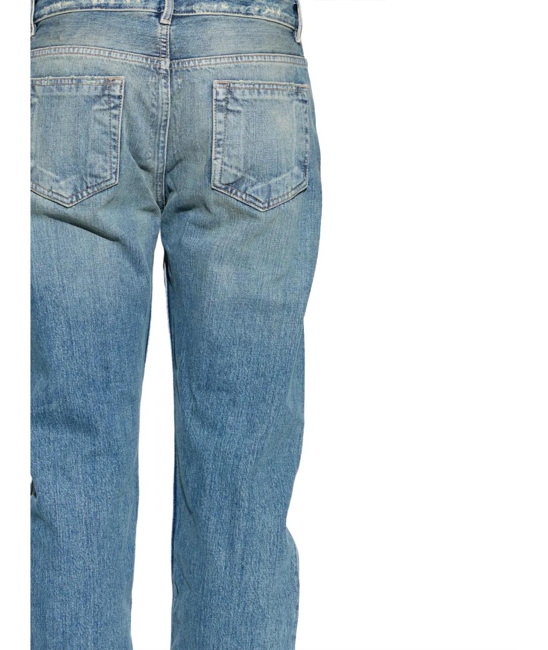 RICK OWENS DRKSHDW Голубые хлопковые прямые джинсы, фото 3