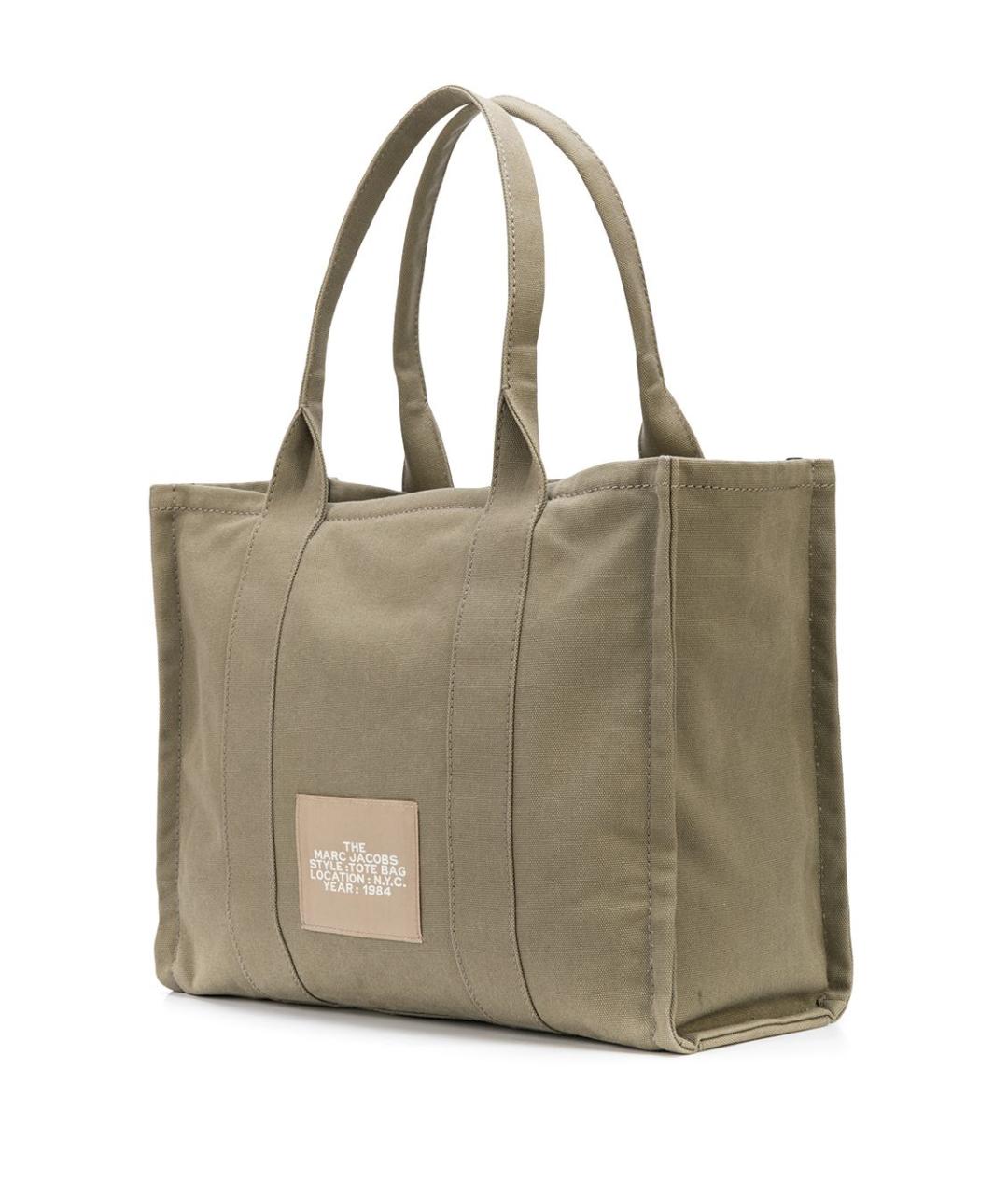MARC JACOBS Хаки тканевая сумка тоут, фото 2