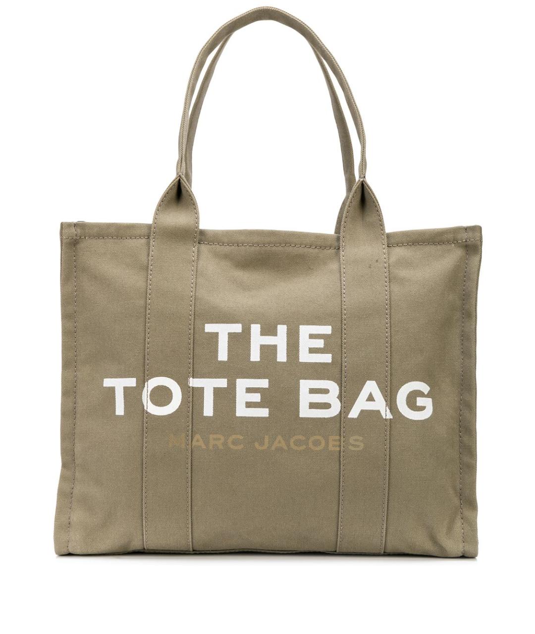MARC JACOBS Хаки тканевая сумка тоут, фото 1