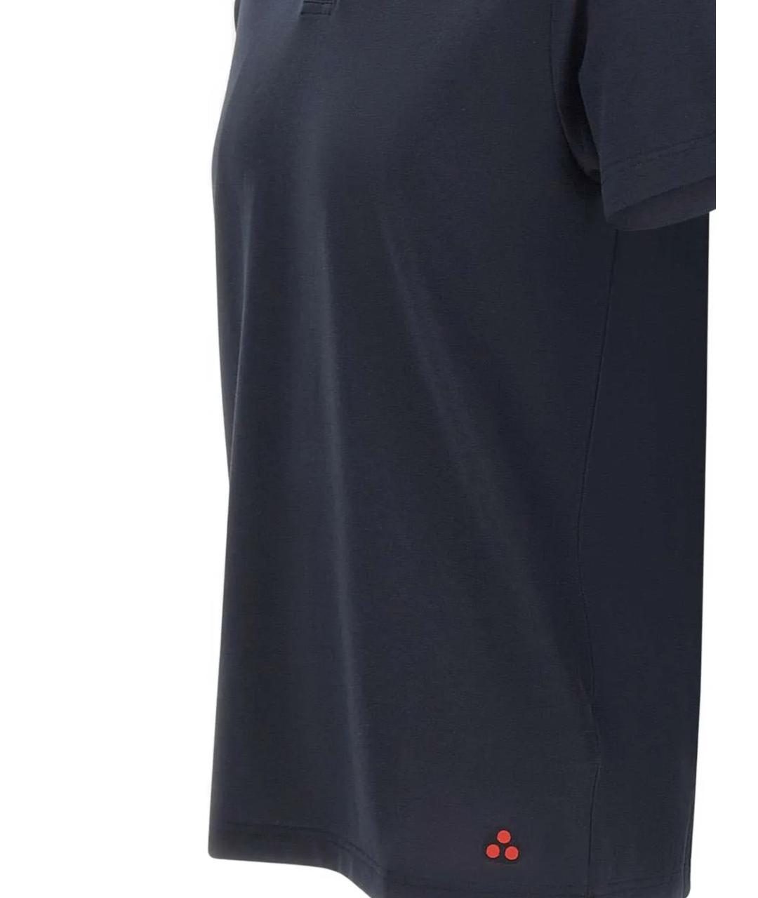 PEUTEREY Темно-синее поло с коротким рукавом, фото 2