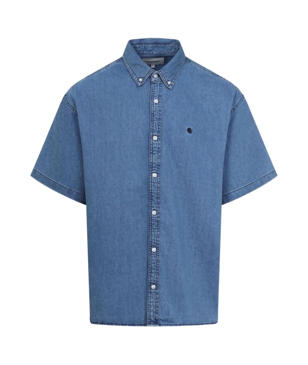 CARHARTT WIP Синяя хлопковая кэжуал рубашка, фото 1