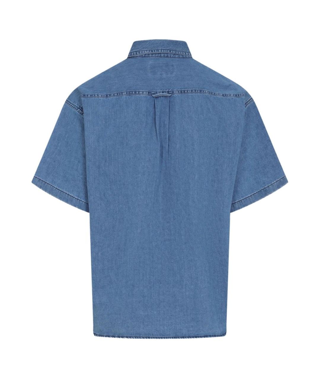 CARHARTT WIP Синяя хлопковая кэжуал рубашка, фото 3