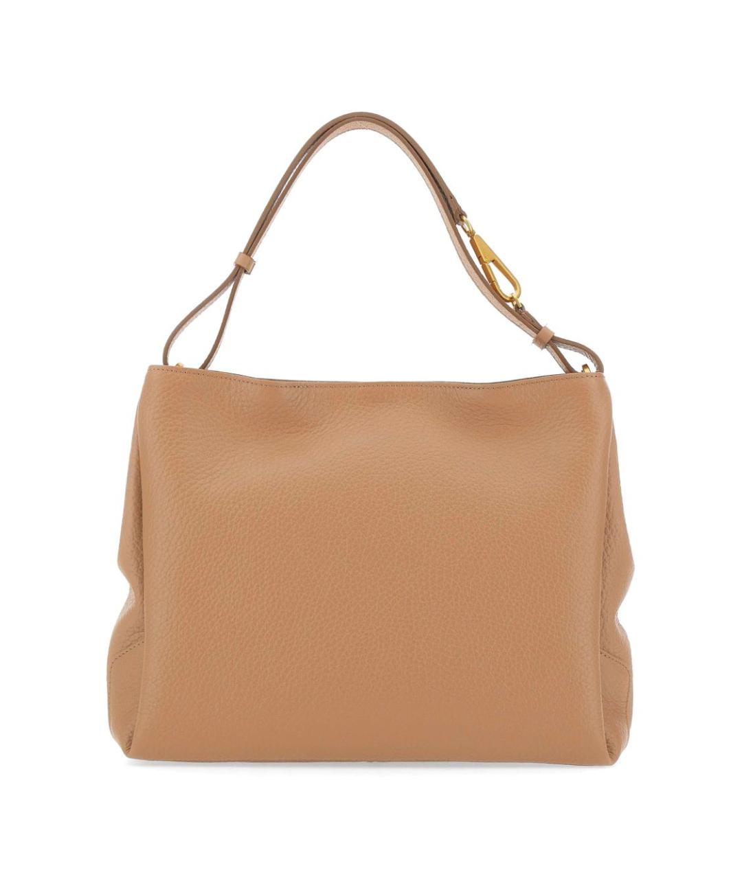 Gianni Chiarini Бежевая кожаная сумка тоут, фото 3